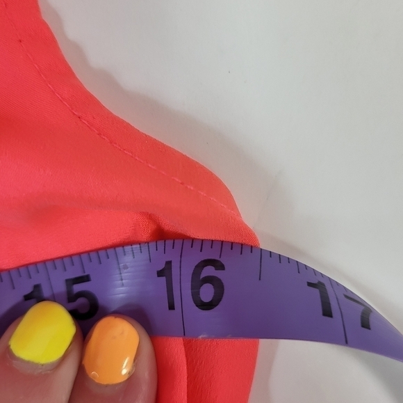 Ann Taylor Neon Pink Ruffle Blouse - Picture 8 of 9